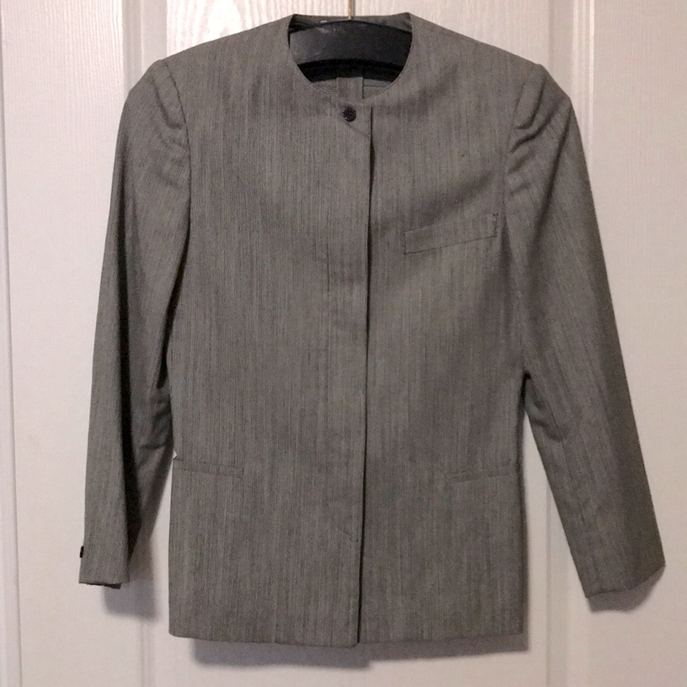 Touché Tapered Box-cut Vintage Jacket with Shoulder Pads